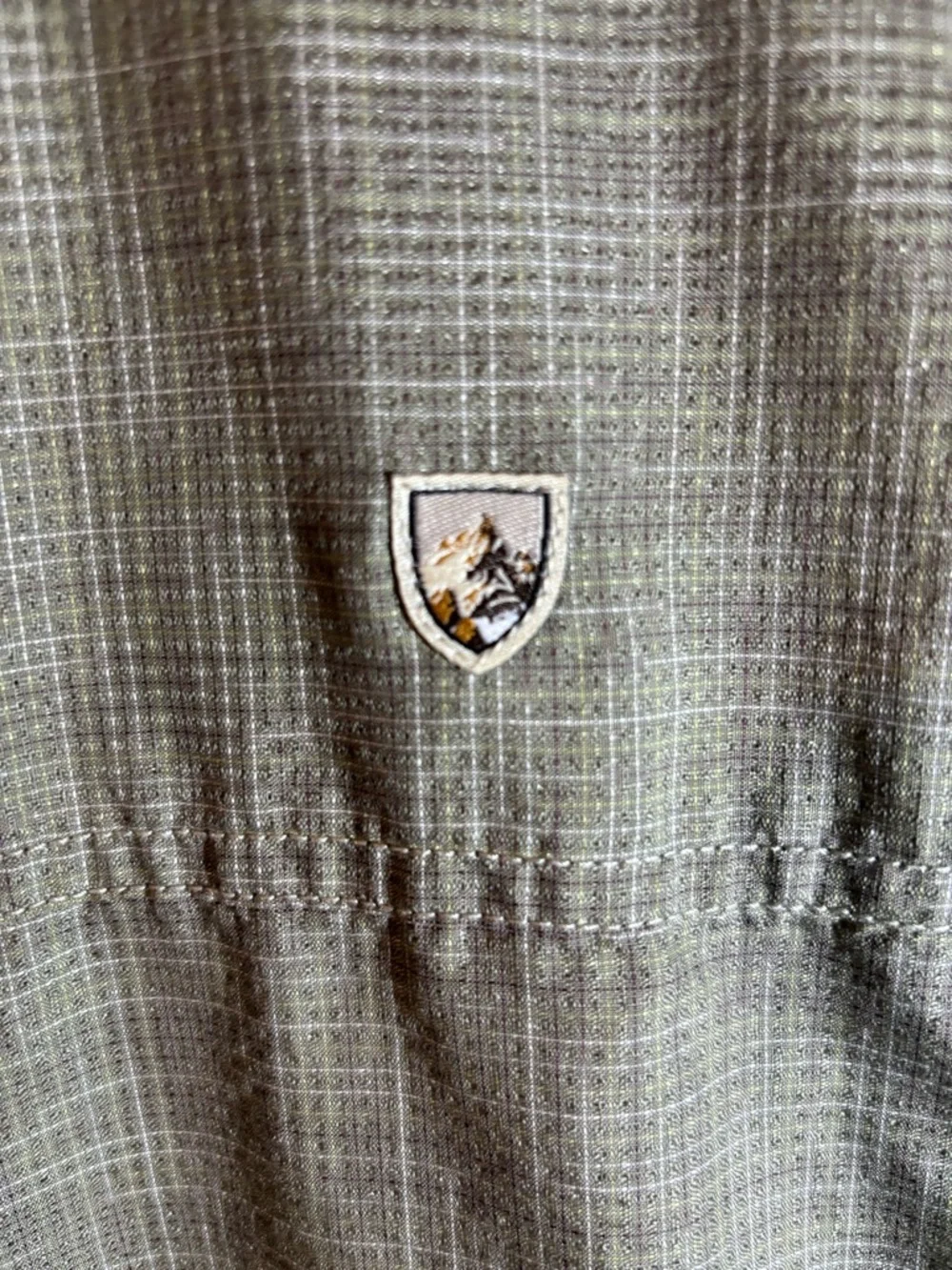 Kuhl Olive Green Plaid Short-Sleeve Button-Down Shirt - Picture 13 of 13